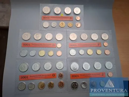 Sada mincí SRN 2001 ADFGJ st 64,40 DM