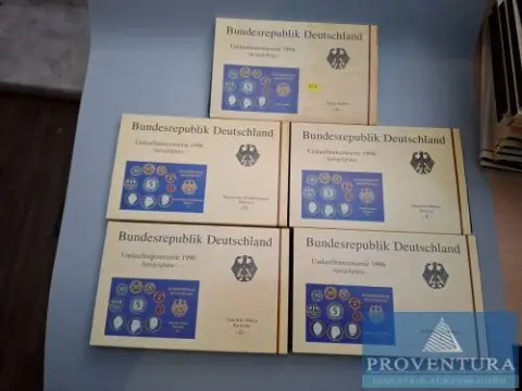 KMS Bundesrepublik Deutschland 1996 ADFGJ sp 64.40 DM