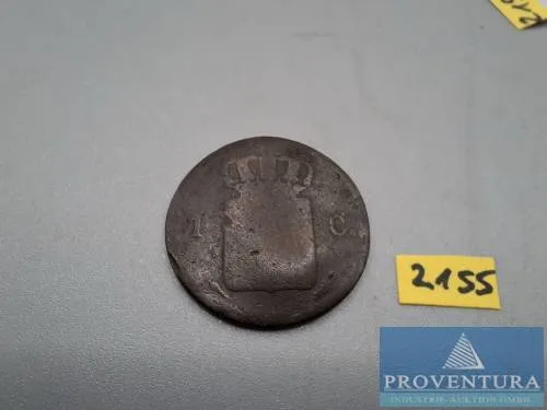Umlaufmünze Niederlande 1 Cent 1822 KM47