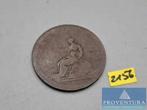 Circulating coin England 1 penny George III ca. 1808