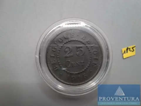 Umlaufmünze Belgien 25 Centimes 1915 st KM82