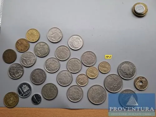 Монеты обращения Испания с 1944 Франко, 4 x 5 песет