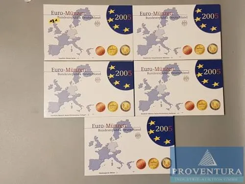 Euro KMS Bondsrepubliek Duitsland 2005 ADFGJ pp