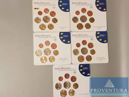 Euro-KMS Bondsrepubliek Duitsland 2003 ADFGJ st