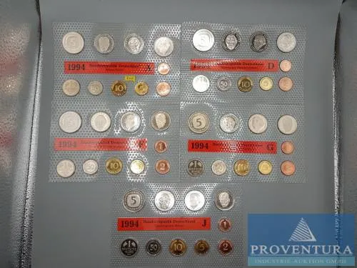 KMS Bundesrepublik Deutschland 1994 ADFGJ st