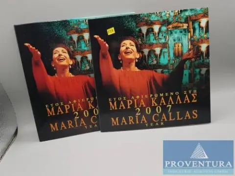 Euro-KMS Griechenland Maria Callas 2007 1 ct- 2 Euro + 10 Euro Maria Callas
