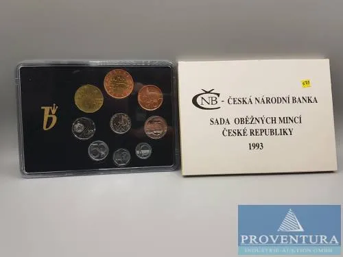 Muntset Tsjechië 1993 1 haléř - 50 kronen
