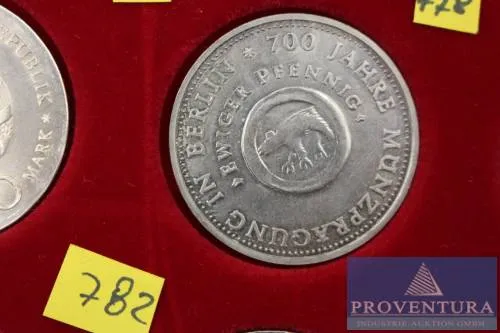 Pièce de collection RDA 10 marks 700 ans de frappe monétaire Berlin 1981
