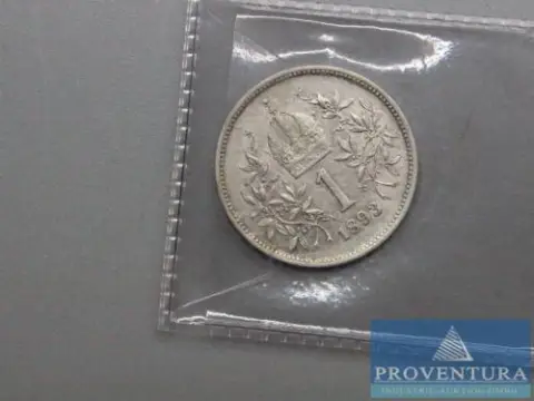 Classic-Silbermünze Österreich 1 Krone 1893 vz+ Silber .835 Rauhgewicht 5 gr KM 2804