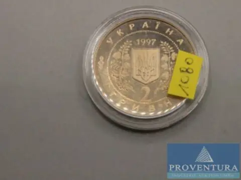 Umlaufmünze Ukraine 2 Hryvni 1997 Solomiya Krushelnytska pl