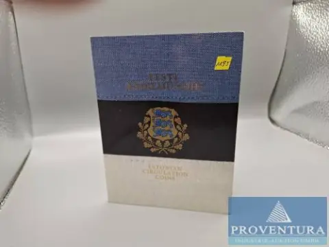 Série de pièces Estonie 1993 Indépendance 10 Senti - 5 Krooni st