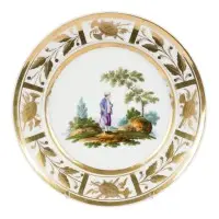 Assiette avec un berger