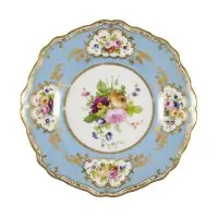 Assiette à décor floral