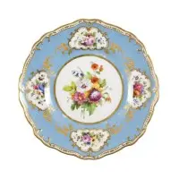 Assiette à décor floral