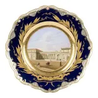 Fine assiette avec vue du palais de S.A.R. le prince Albert de Prusse