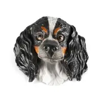 Décoration murale en forme de tête de chien