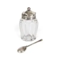 POT À CONFITURE AVEC CUILLÈRE