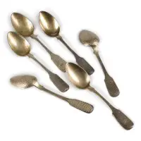 Ensemble de six cuillères à café
