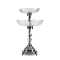 Grande étagère avec monogramme gravé et date '10. IV 1896'
