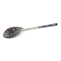 Grote cloisonné-emaille lepel