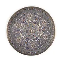 Grote cloisonné-emaille dienblad
