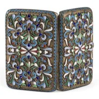 Pouzdro cloisonné email