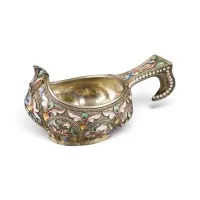 Fijne jugendstil cloisonné email kovsj