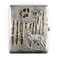 Sigarettenetui met wolf