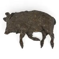 Liggend wild zwijn