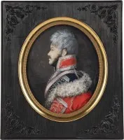 PORTRÄTMINIATUR: FÜRST MICHAIL ILLARIONOWITSCH GOLENISCHTSCHEW-KUTUSOW (1745-1813)