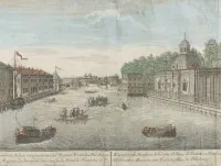 'HOF-VORRATHS-MAGAZIN AM FONTANKA FLUSS IN PETERSBURG'