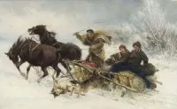 'Wolven vallen de slee aan'