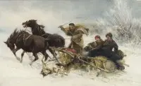 'Wolven vallen de slee aan'