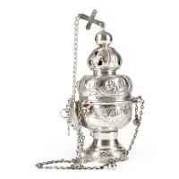 BAROCKES WEIHRAUCH-FASS MIT CHERUBIM