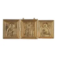 Bronzový triptych s Deesis