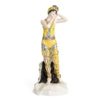 Figuur van T.P. Karsawina als Sobeida in het ballet 'Scheherazade' van N.A. Rimski-Korsakov