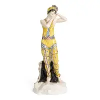 Figurine de T.P. Karsawina en Sobeida dans le ballet 'Shéhérazade' de N.A. Rimski-Korsakov