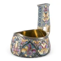 Kovš z cloisonné smaltu
