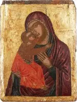 Icône de la Mère de Dieu Glykophilousa (douce embrassade)