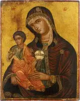 Icône très fine de la Madre della Consolazione