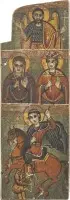 Volet d'un triptyque avec des saints choisis