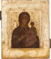 Icône fine de la Mère de Dieu de Smolensk (Smolenskaïa)
