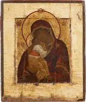 Icône très fine de la Mère de Dieu de Yaroslavl