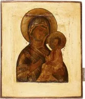 IKONE MIT DER GOTTESMUTTER VON TICHWIN (TICHWINSKAJA)