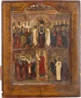 Petite icône du voile de la Mère de Dieu (Pokrov)