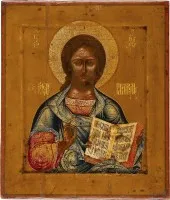 FEINE IKONE MIT CHRISTUS PANTOKRATOR
