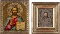 Dvě ikony: Kristus Pantokrator