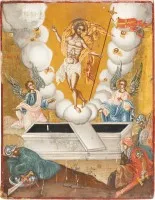 Fine icône de la Résurrection du Christ