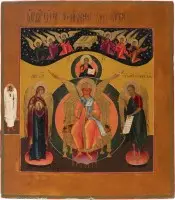 Icône fine avec Sophia, la Sagesse divine