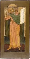 Icône très rare et grand format avec saint Noé d'une iconostase d'église